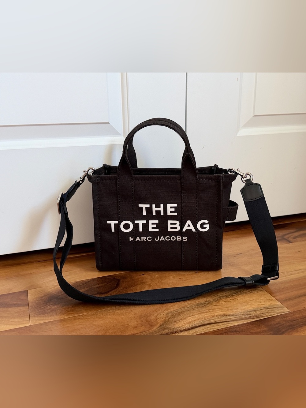 Marc Jacobs The Tote Bag Small Black Canvas Crossbody small